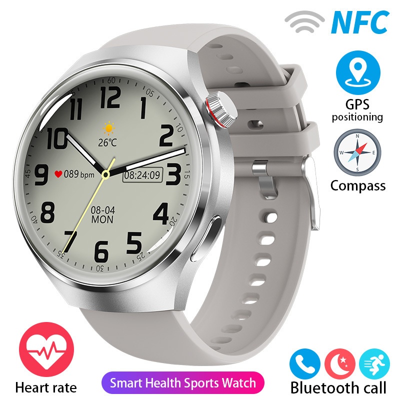 GT4 PRO Smart Watch with 1.6" HD Screen, NFC, GPS & Bluetooth Calling