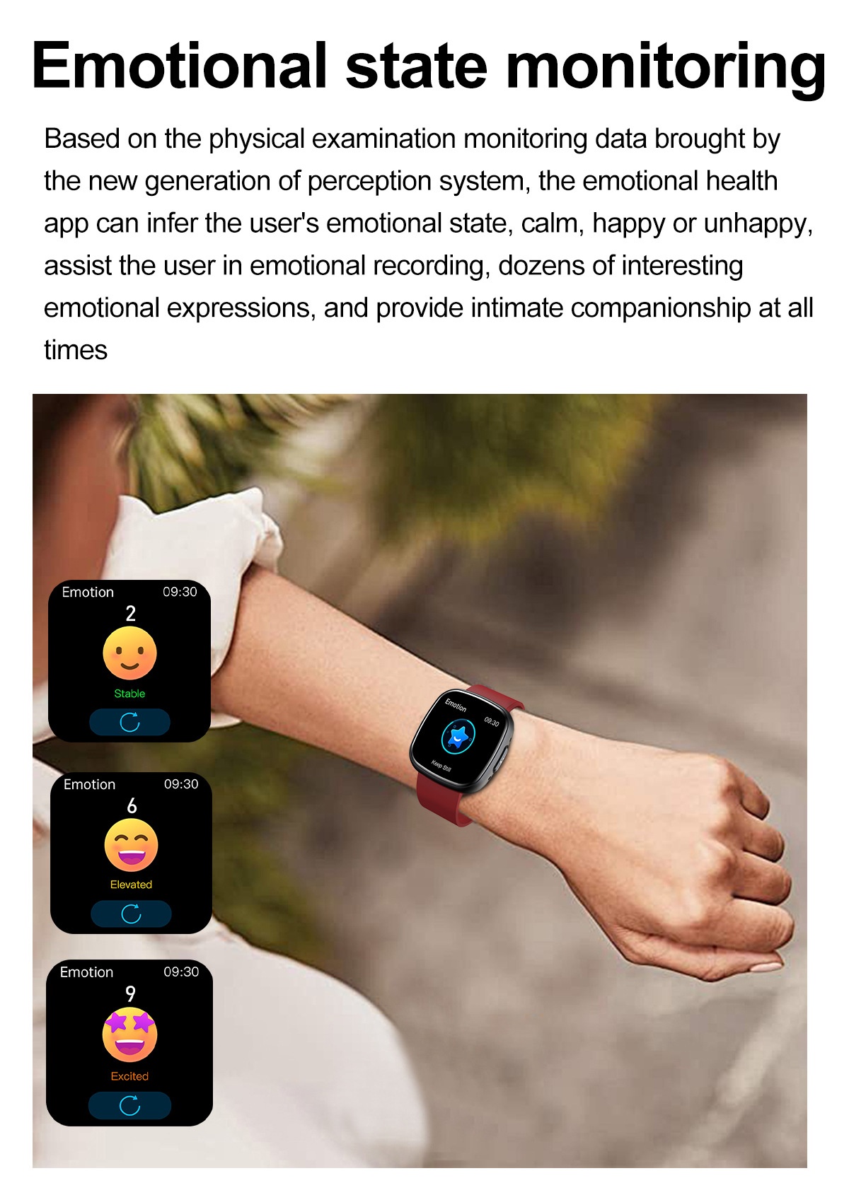 Curved AMOLED Smart Watch with ECG, Blood Pressure & Fitness Tracker