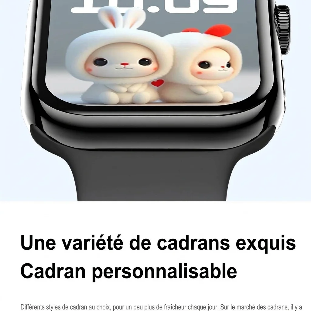 Montre connectée IW10 avec écran AMOLED carré et appels Bluetooth