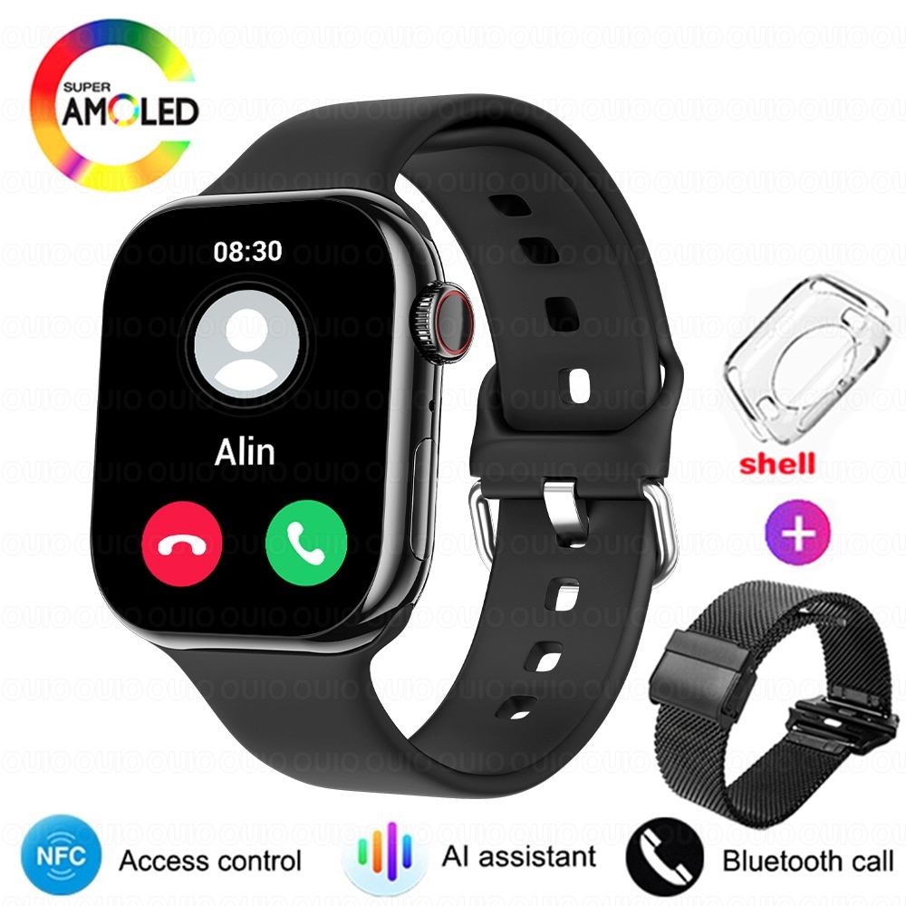 IW10 Smart Watch with Square AMOLED Display & Bluetooth Calling