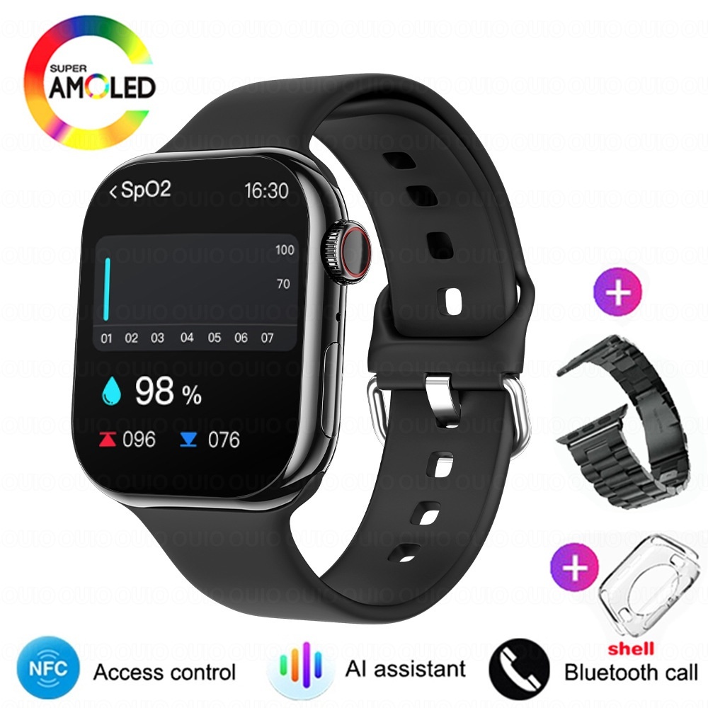 IW10 Smart Watch with Square AMOLED Display & Bluetooth Calling