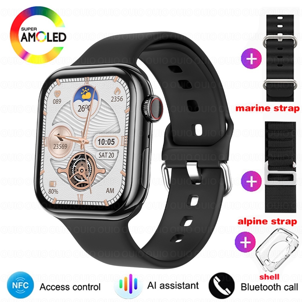 IW10 Smart Watch with Square AMOLED Display & Bluetooth Calling
