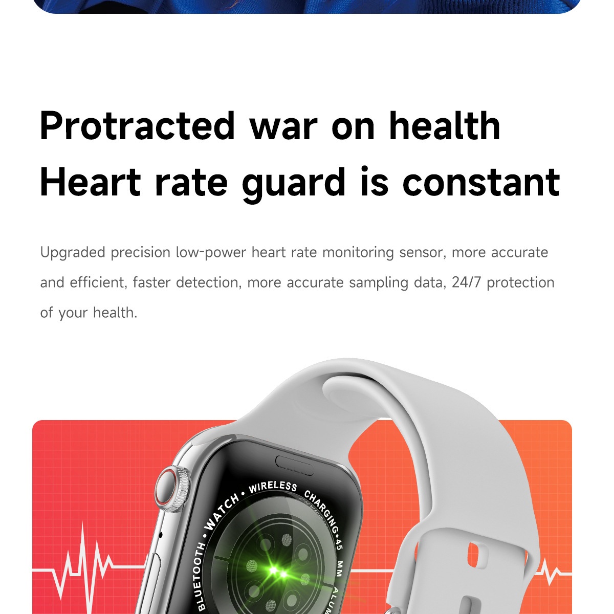 IW10 Smart Watch with Square AMOLED Display & Bluetooth Calling