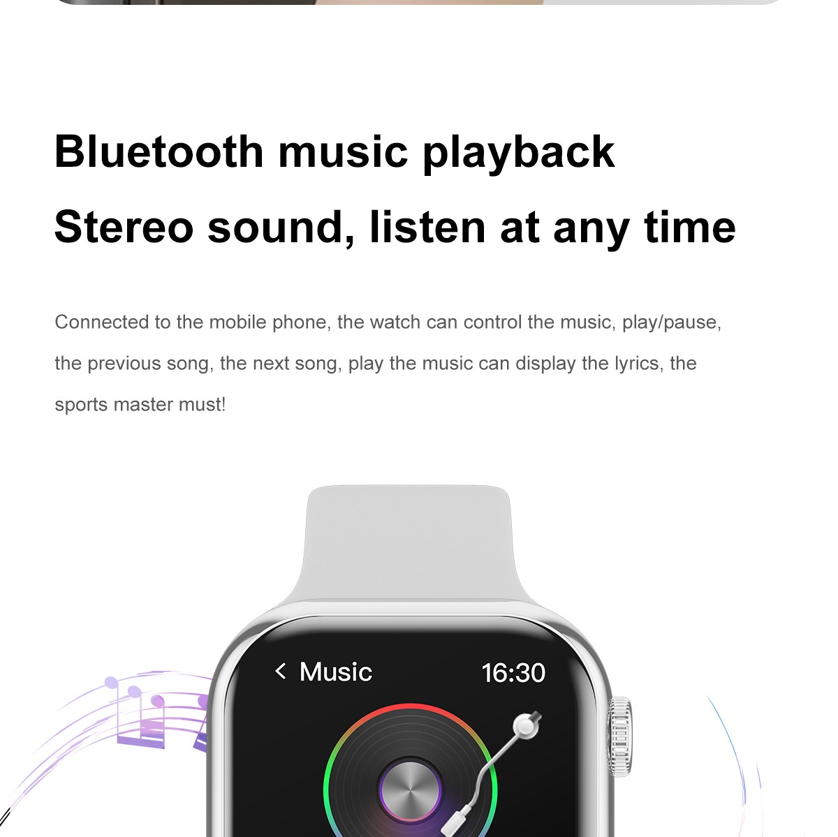 IW10 Smart Watch with Square AMOLED Display & Bluetooth Calling