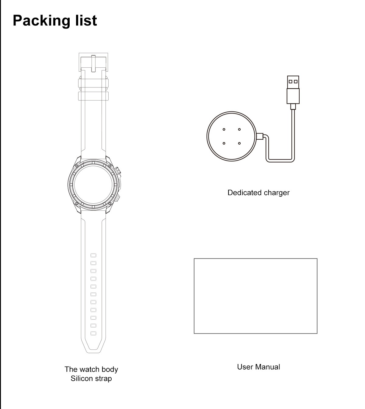 DT G1 Rugged GPS Smart Watch with Round AMOLED Display & Offline Maps