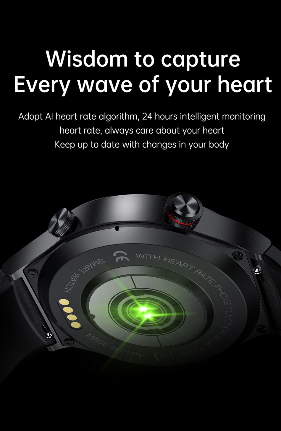 Smart Watch with Round HD Display, Bluetooth Calling & Health Tracker