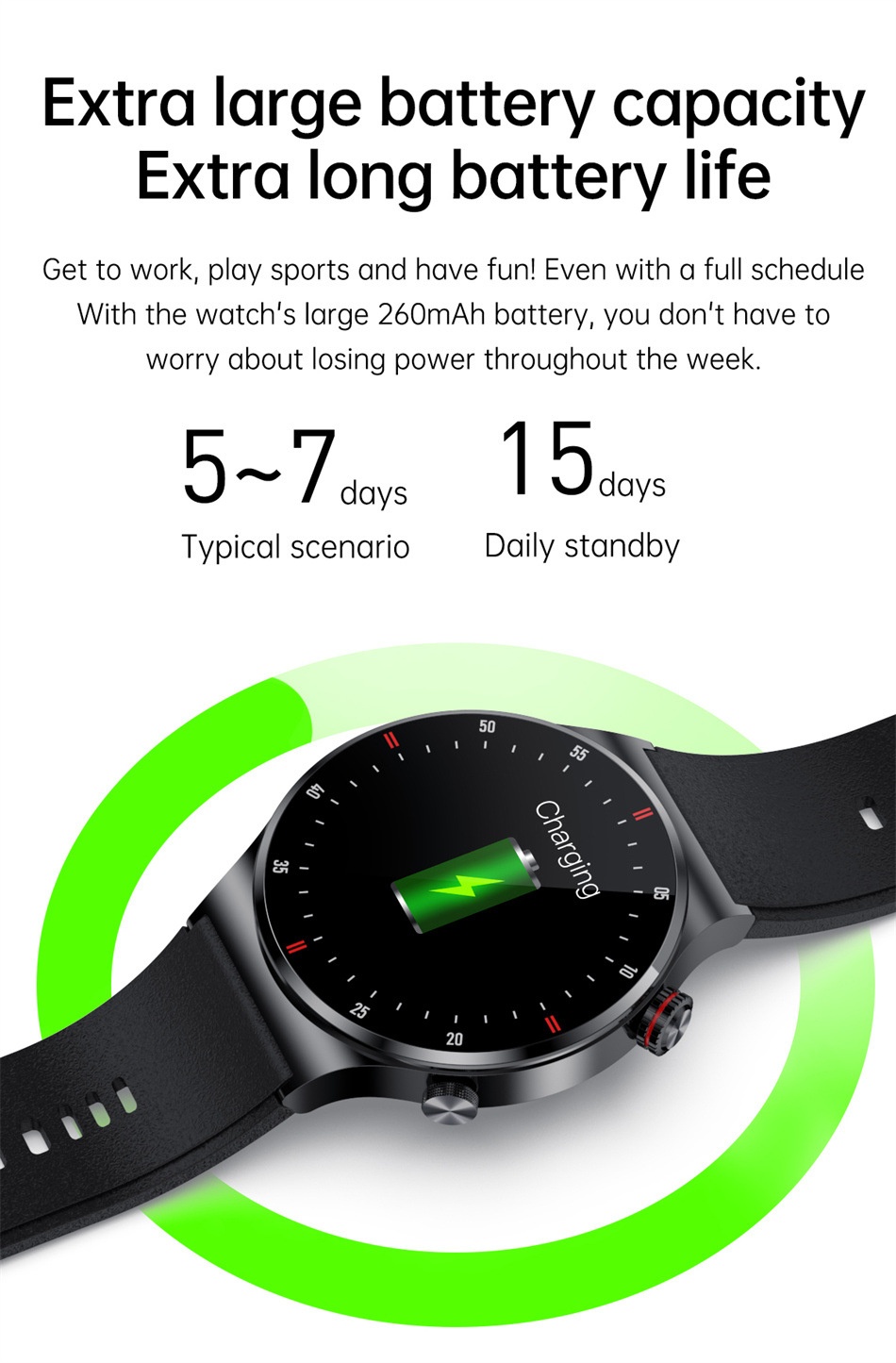 Smart Watch with Round HD Display, Bluetooth Calling & Health Tracker