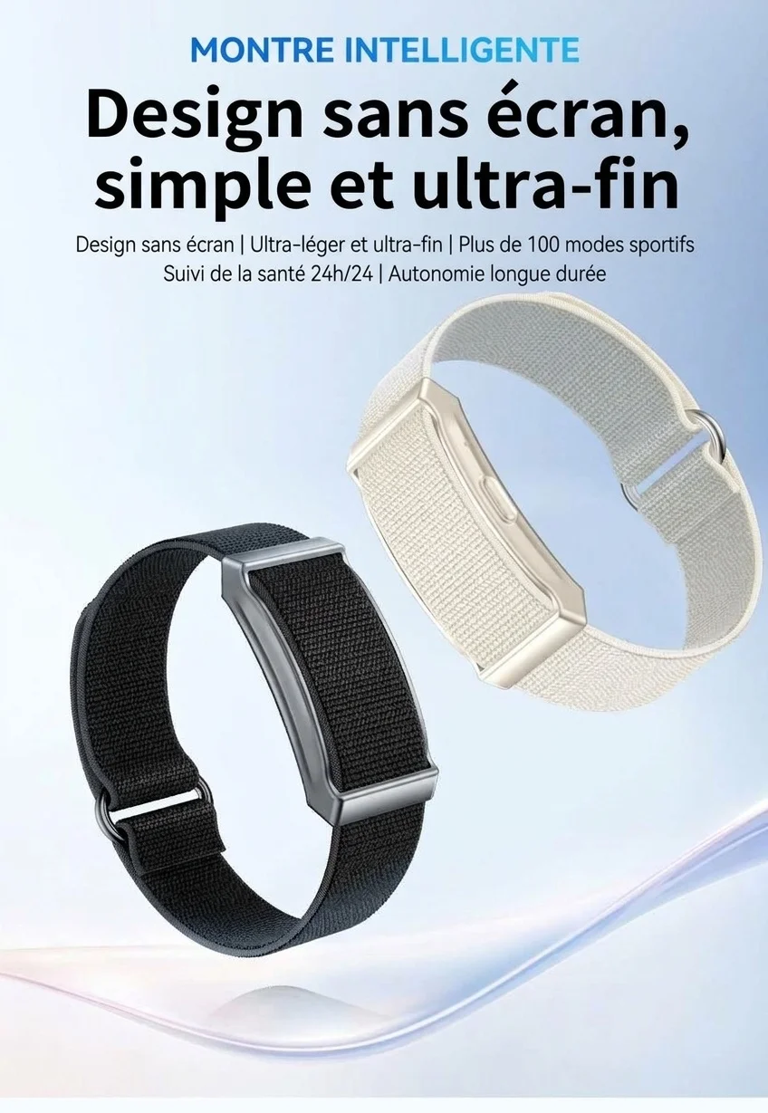Bracelet connecté G69 sans écran, traqueur d'activité physique avec une autonomie de 40 jours