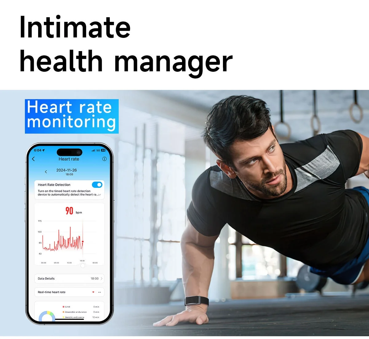 G69 Screenless Smart Band Fitness Tracker with 40-Day Battery Life