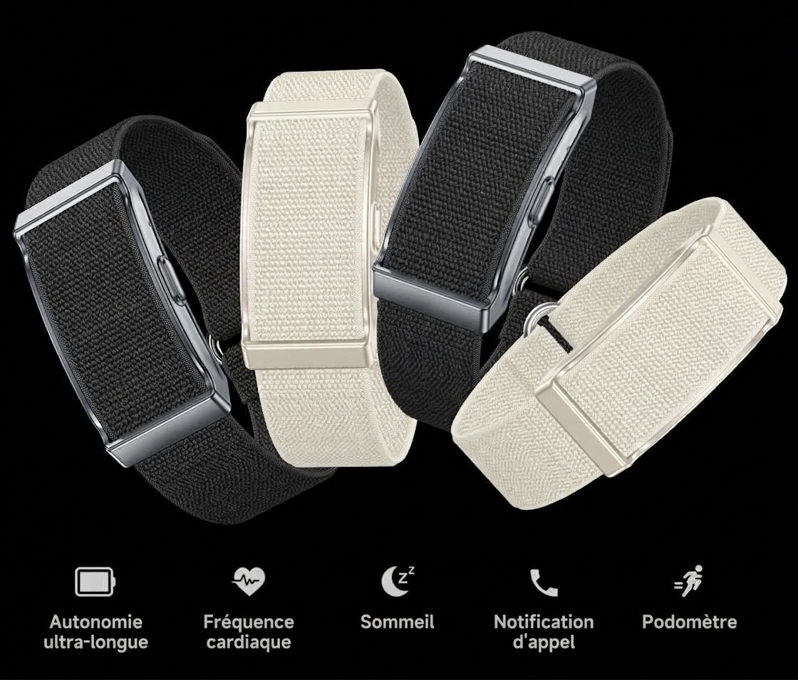Bracelet connecté G69 sans écran, traqueur d'activité physique avec une autonomie de 40 jours