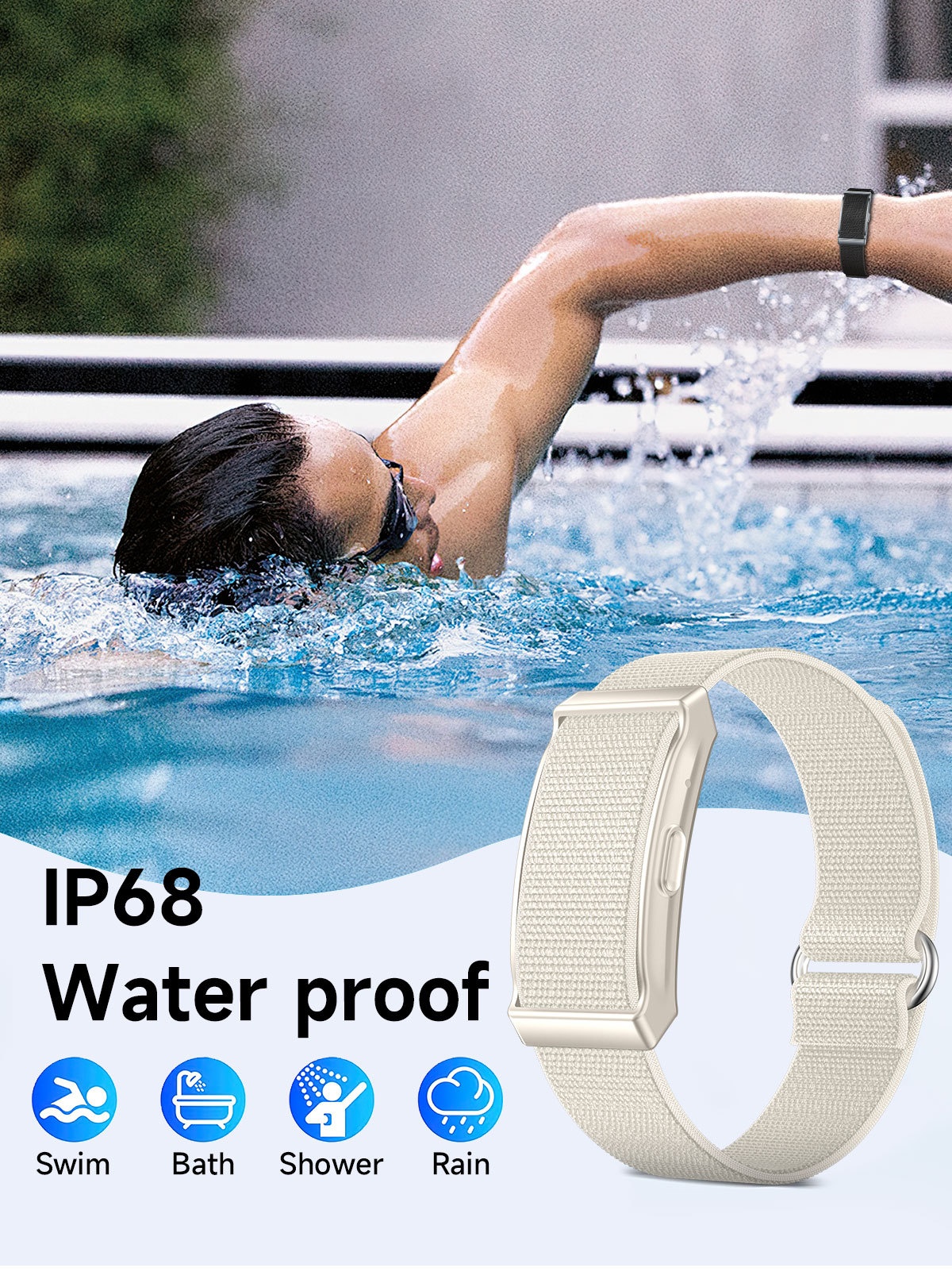 G69 Screenless Smart Band Fitness Tracker with 40-Day Battery Life