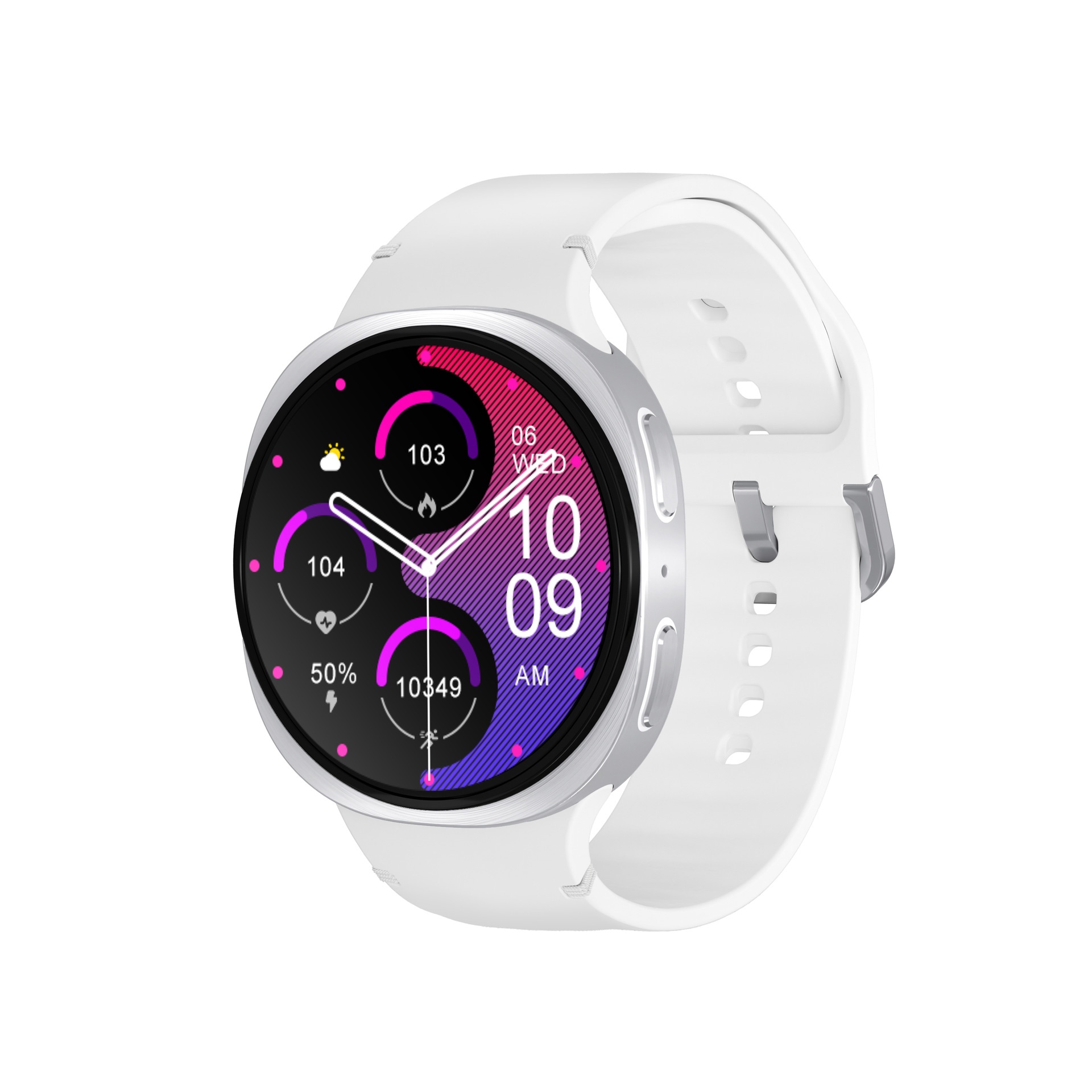 HD8 Smart Watch 8 with Round AMOLED Display & Bluetooth Calling