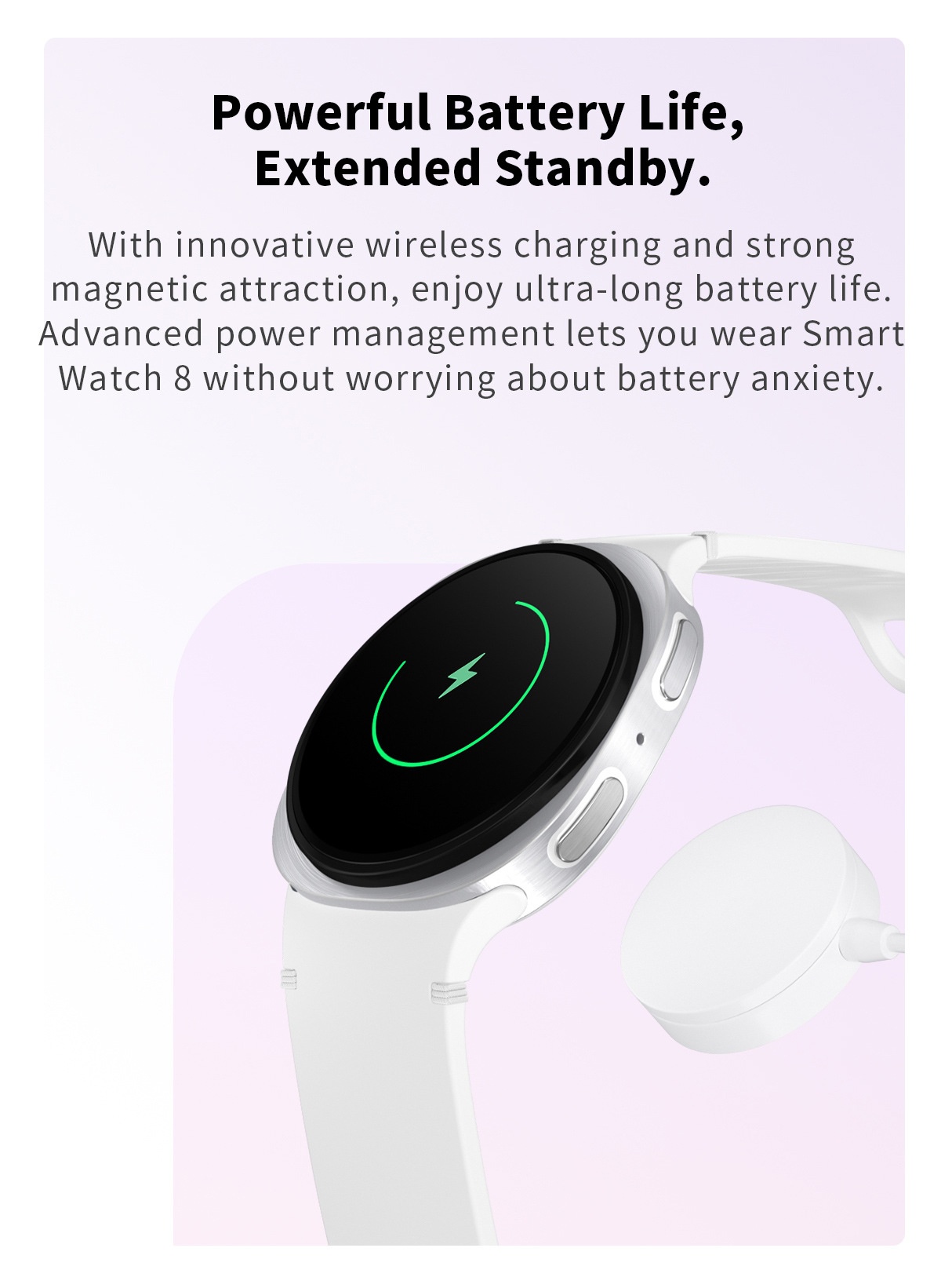 HD8 Smart Watch 8 with Round AMOLED Display & Bluetooth Calling