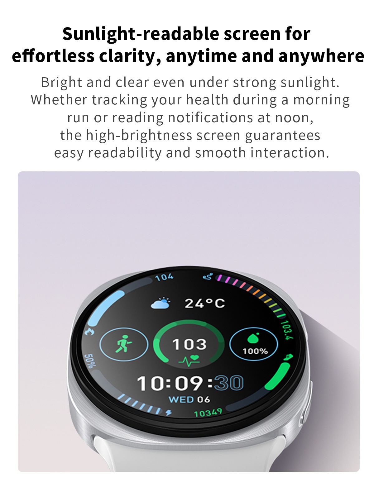 HD8 Mini Smart Watch with Round Display, GPS & AI Voice Assistant