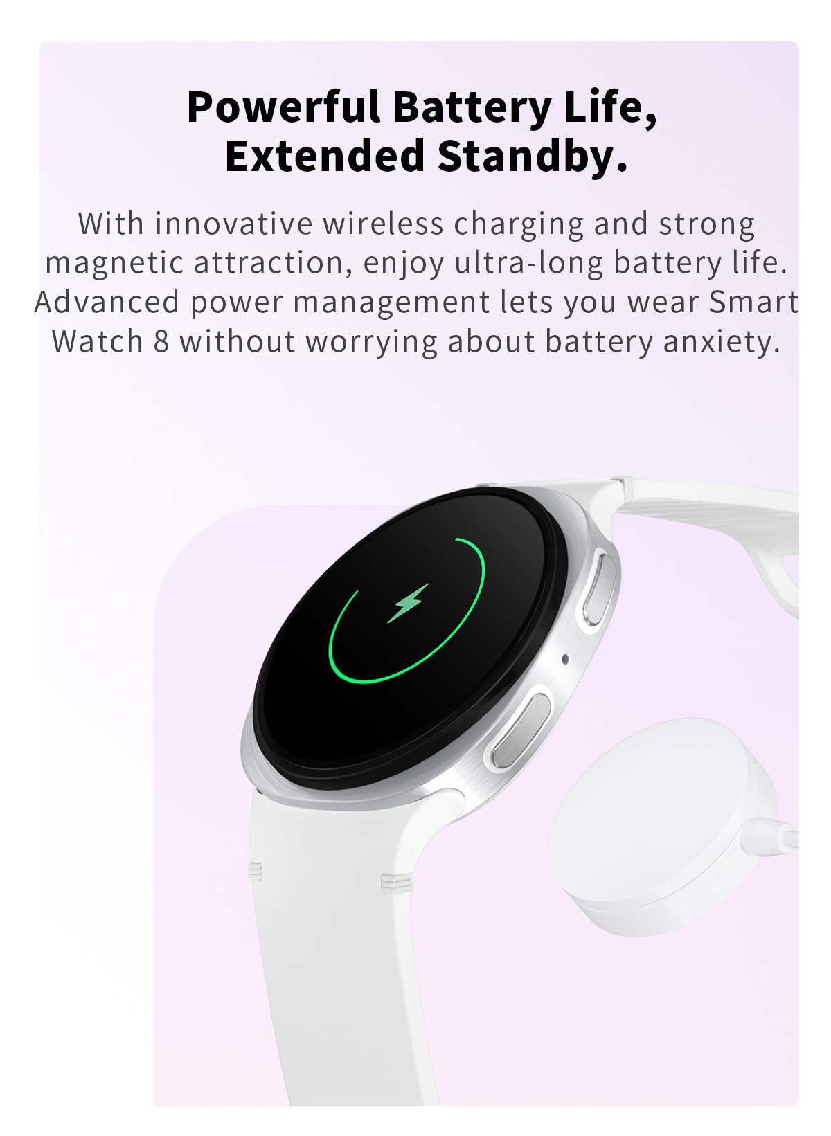 HD8 Mini Smart Watch with Round Display, GPS & AI Voice Assistant
