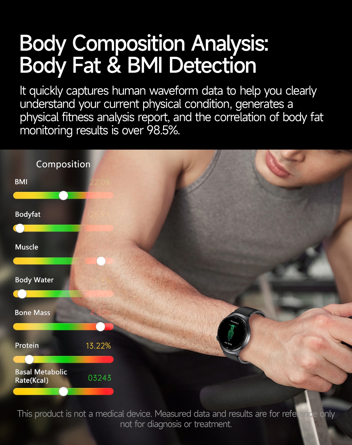 TK27 Smart Watch with Round AMOLED Display, ECG, SpO2 & Bluetooth Call