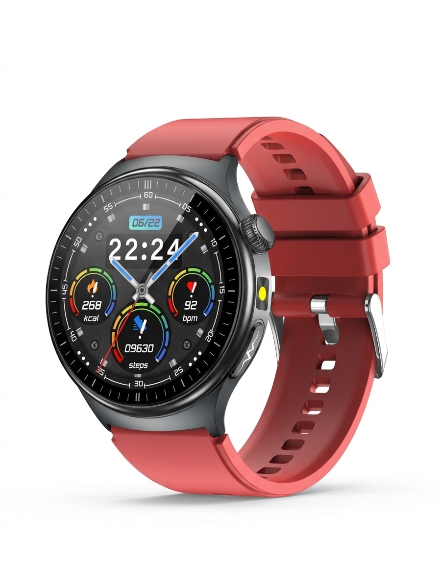 TK27 Smart Watch with Round AMOLED Display, ECG, SpO2 & Bluetooth Call
