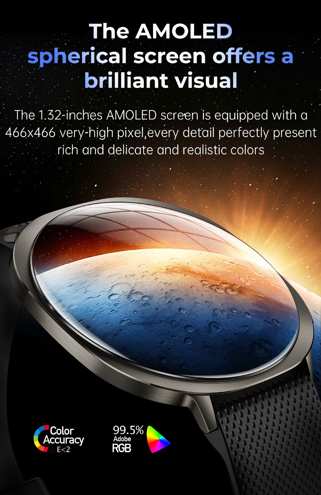 M301 Ultra-Thin Smart Watch with Curved AMOLED Screen & Fitness Tracker