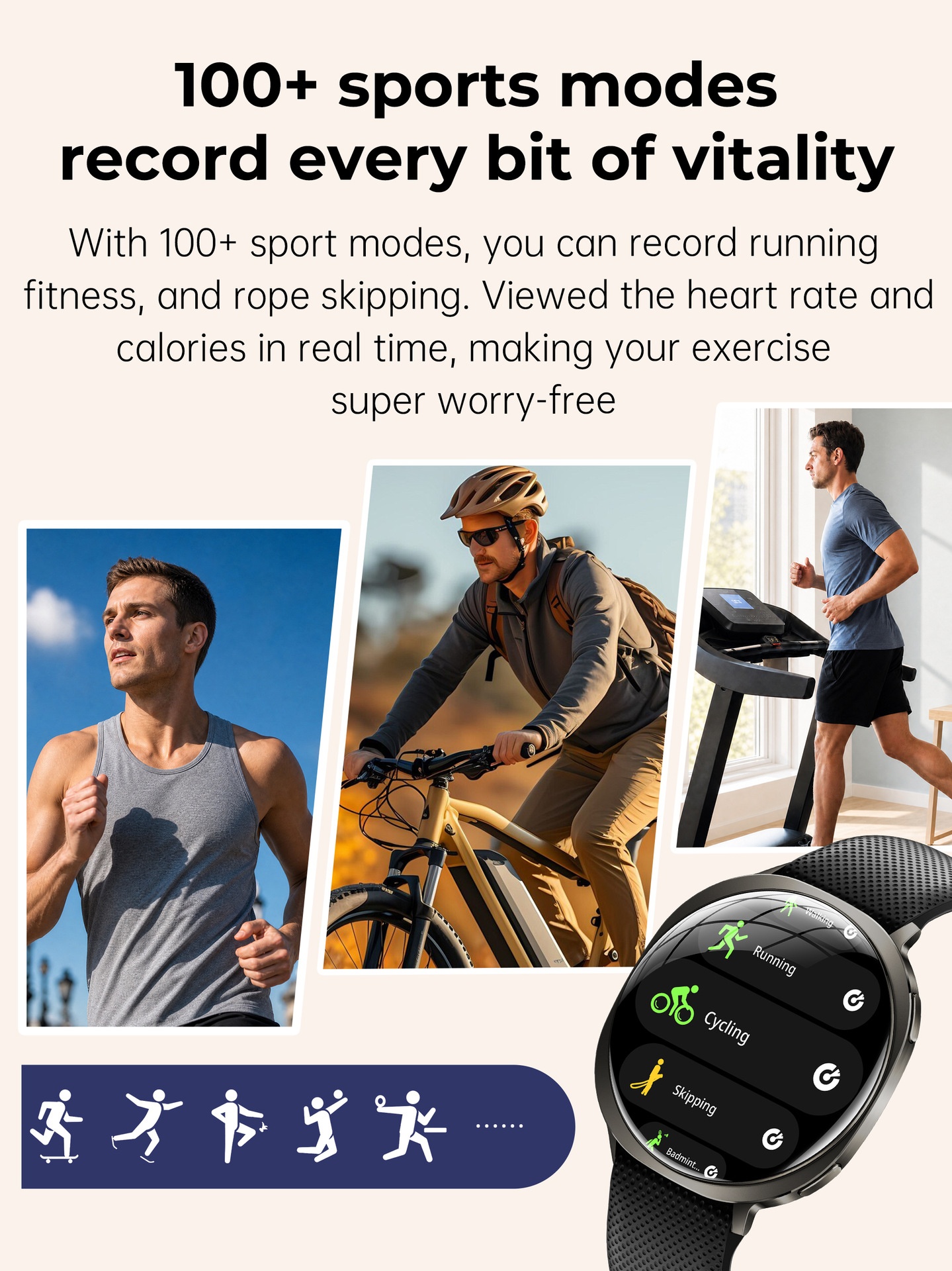 M301 Ultra-Thin Smart Watch with Curved AMOLED Screen & Fitness Tracker