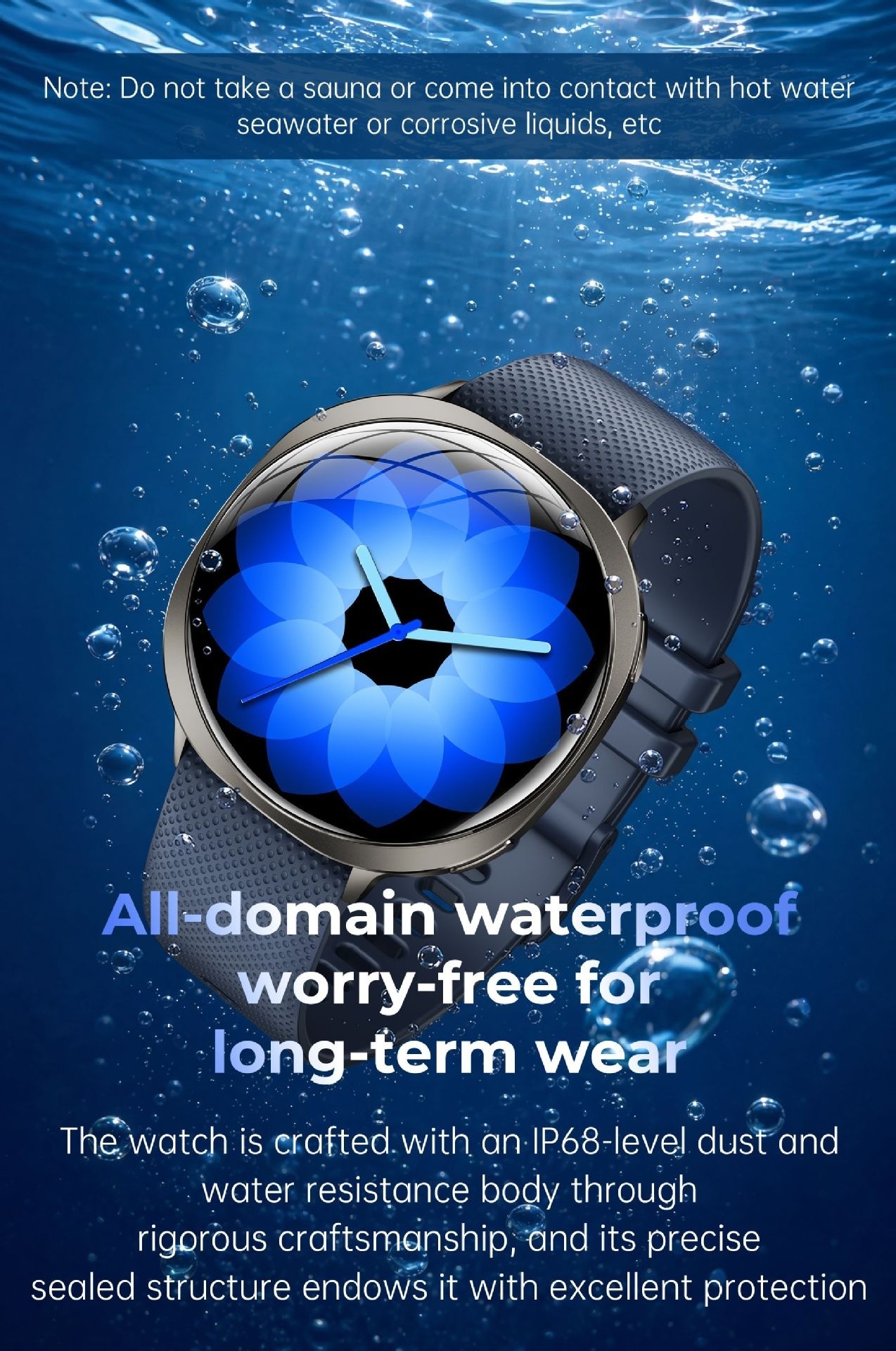 Montre connectée ultra-mince M301 avec écran AMOLED incurvé et suivi d'activité physique