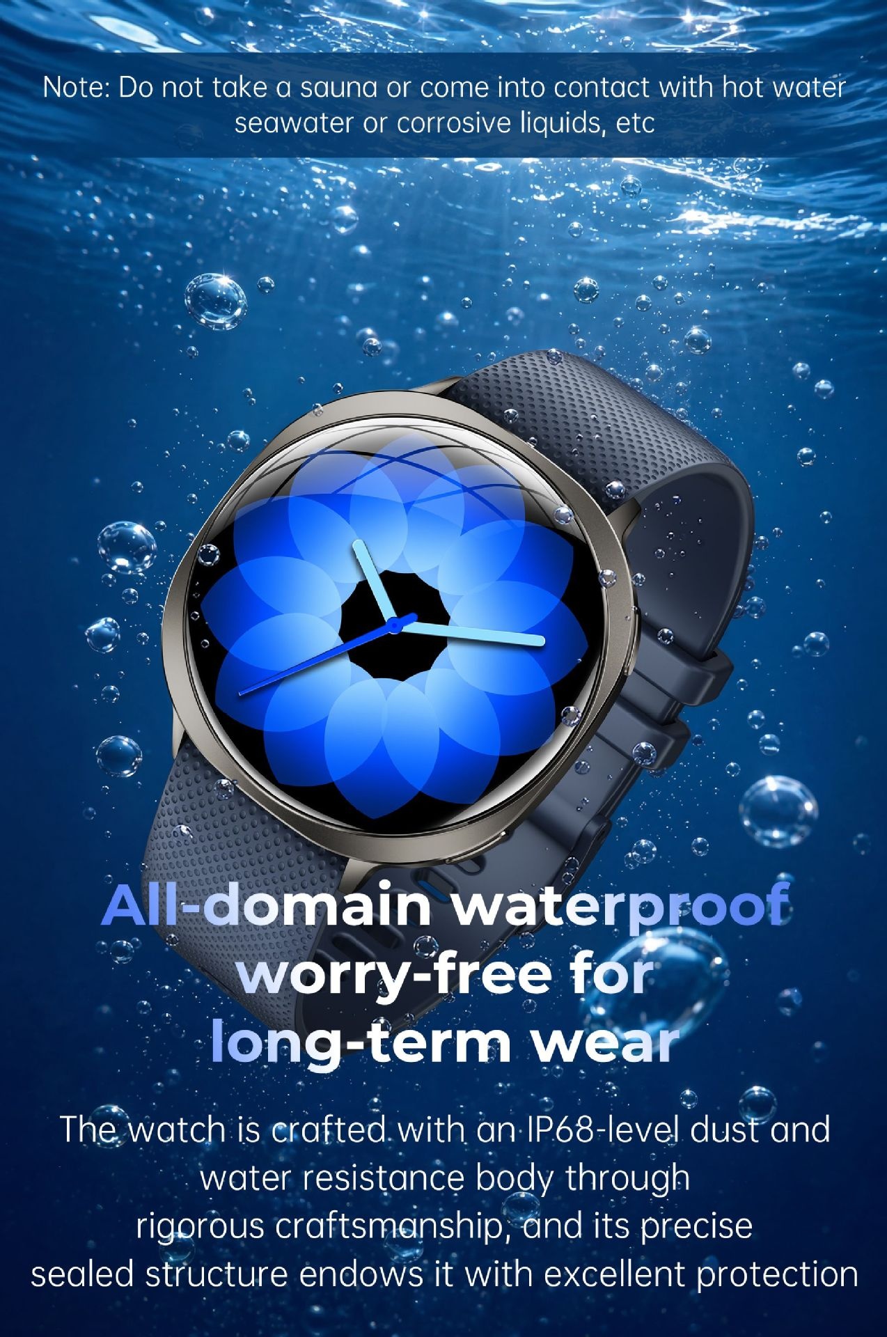 M301 Ultra-Thin Smart Watch with Curved AMOLED Screen & Fitness Tracker