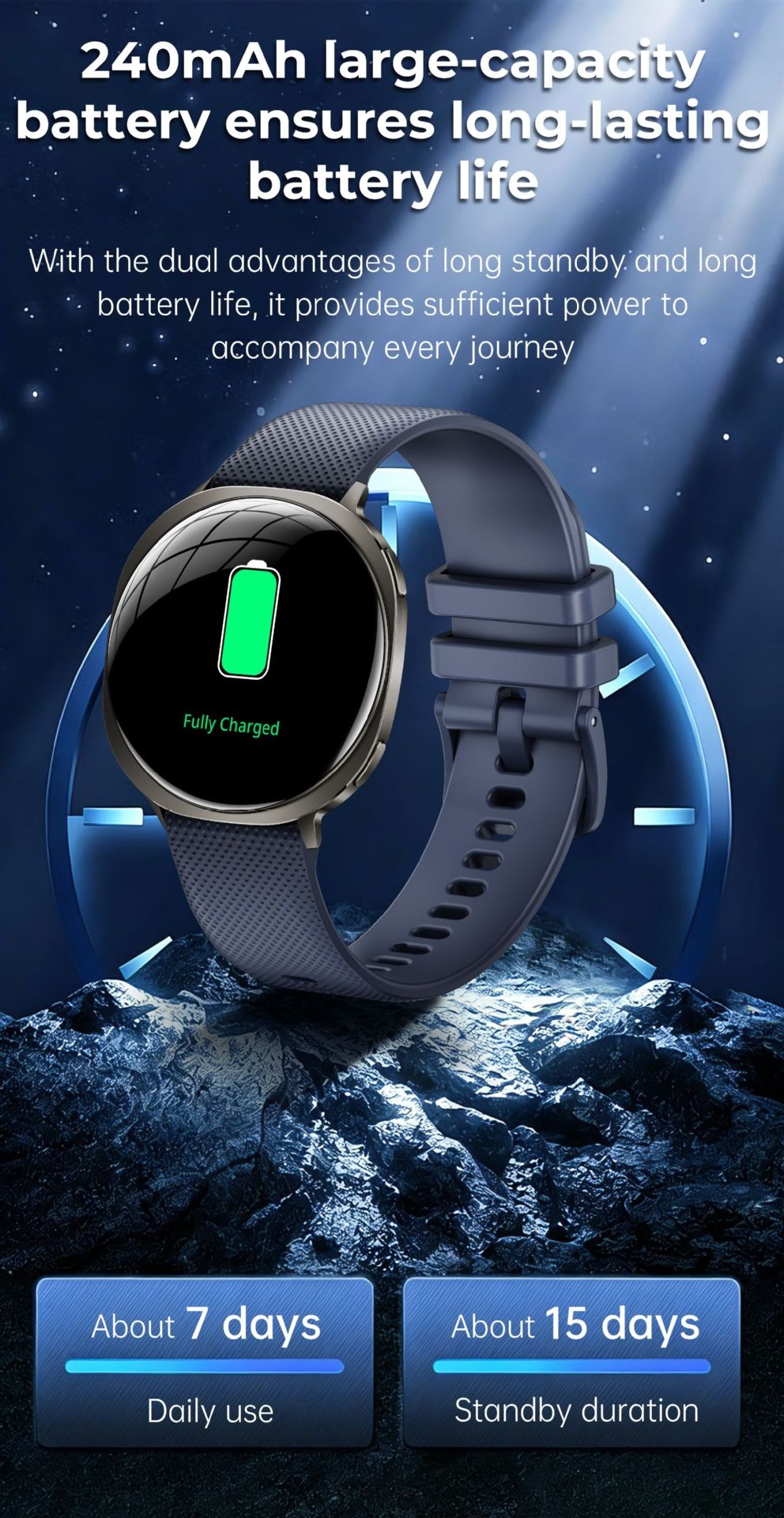 M301 Ultra-Thin Smart Watch with Curved AMOLED Screen & Fitness Tracker