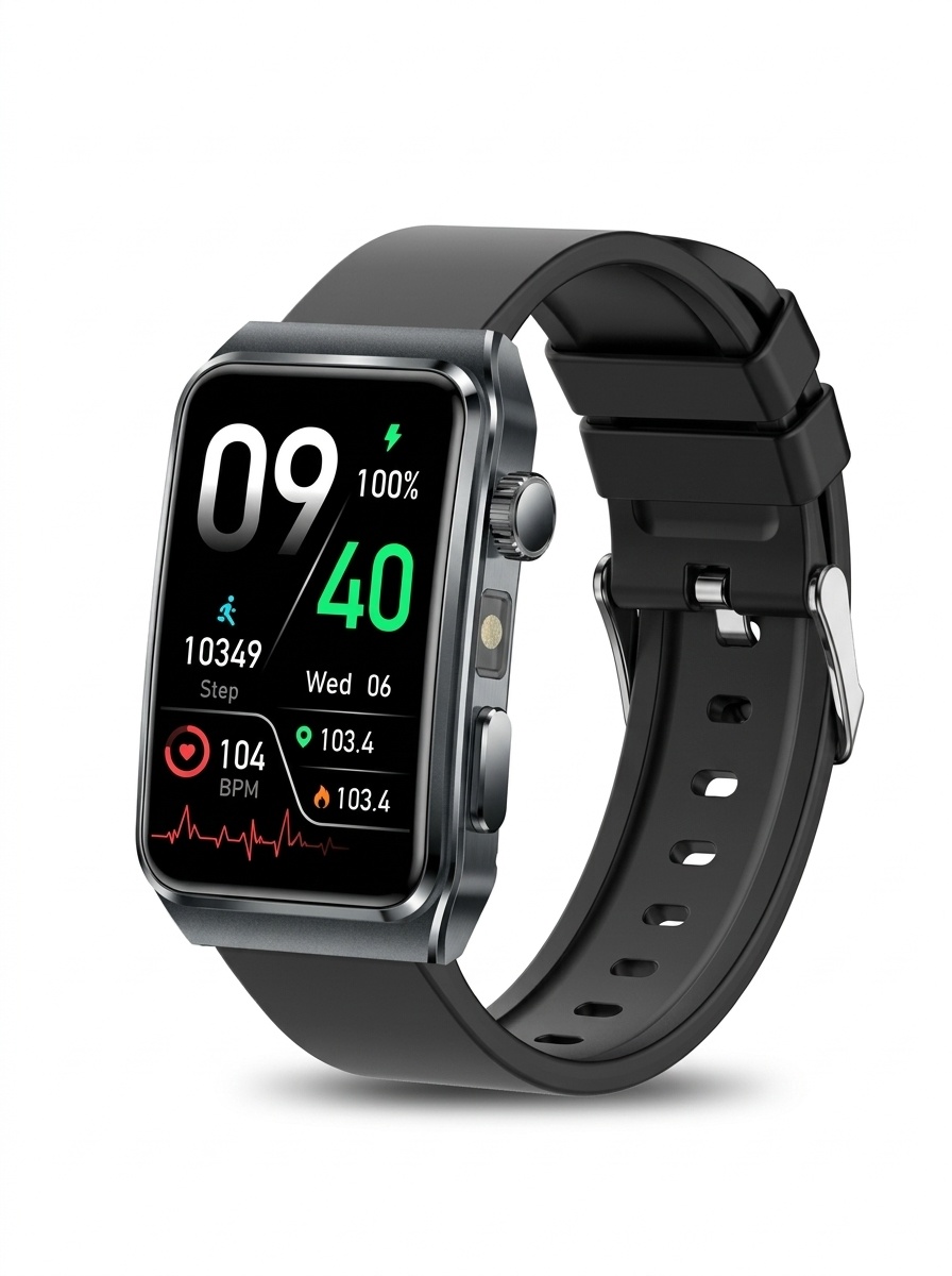 TK73 Smart Watch with Rectangular Screen & Bluetooth Calling