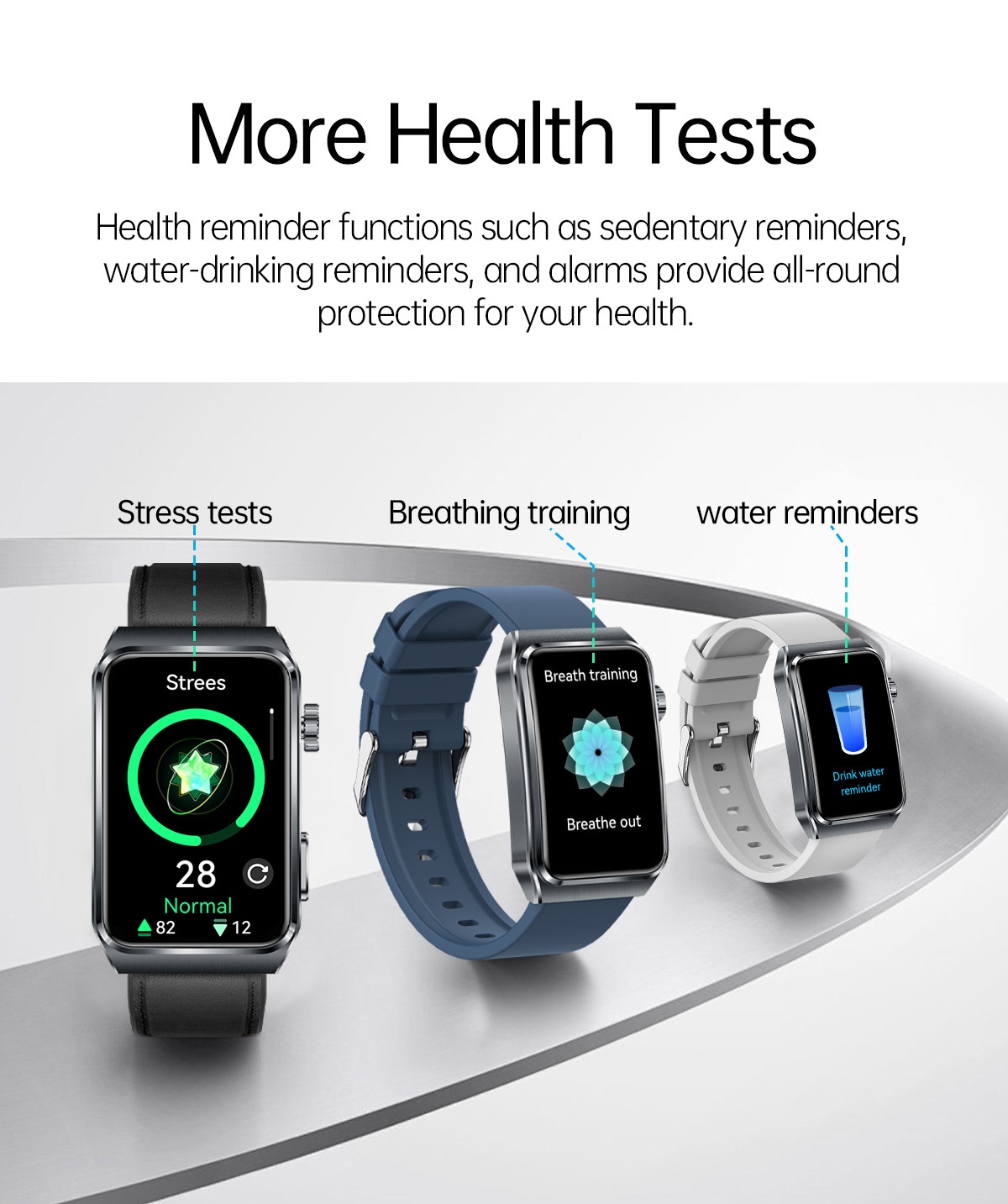 TK73 Smart Watch with Rectangular Screen & Bluetooth Calling