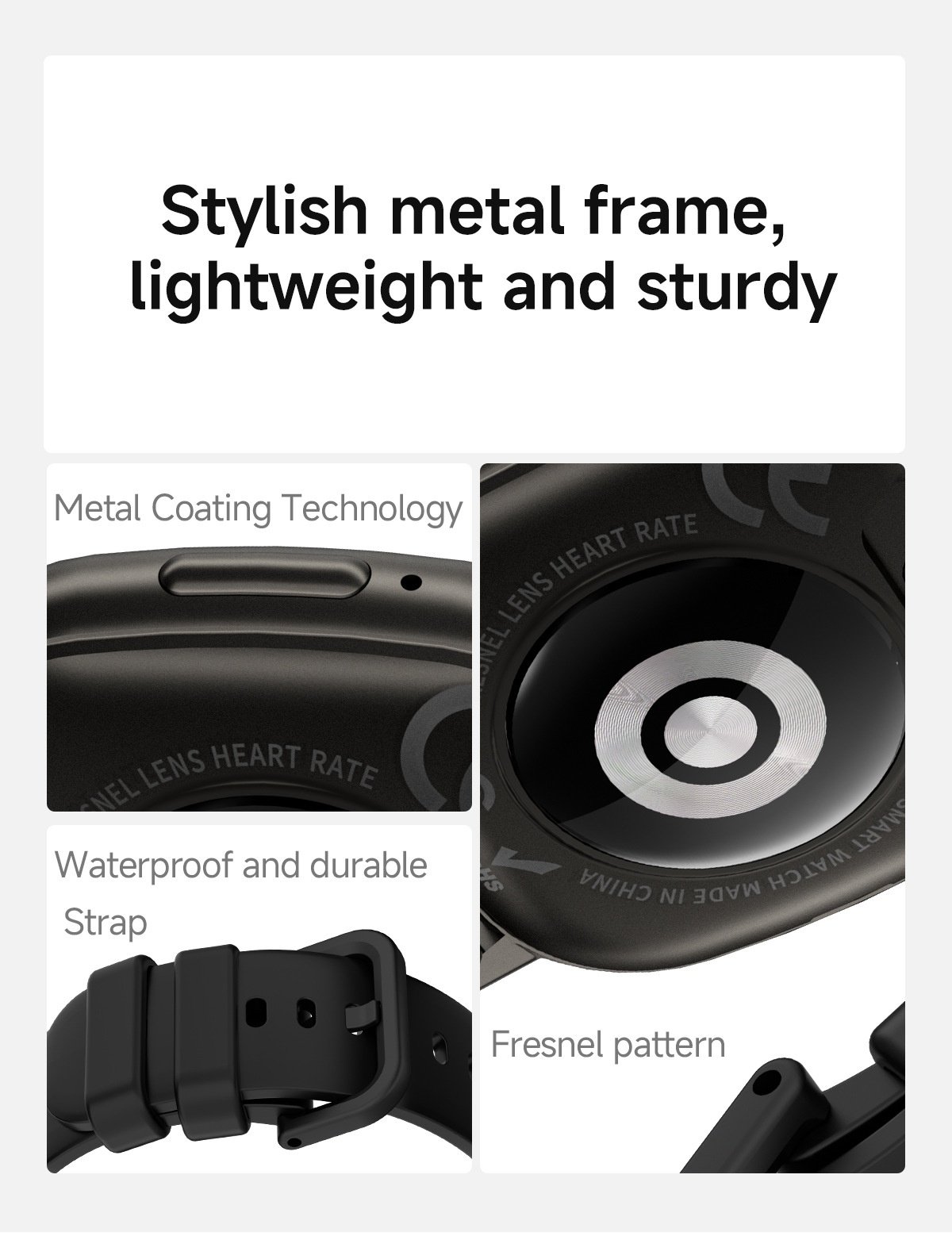 HD17 Air Smart Watch with Square AMOLED Display & Bluetooth Calling
