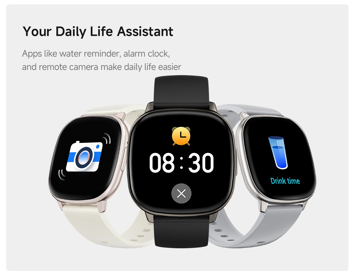 HD17 Air Smart Watch with Square AMOLED Display & Bluetooth Calling