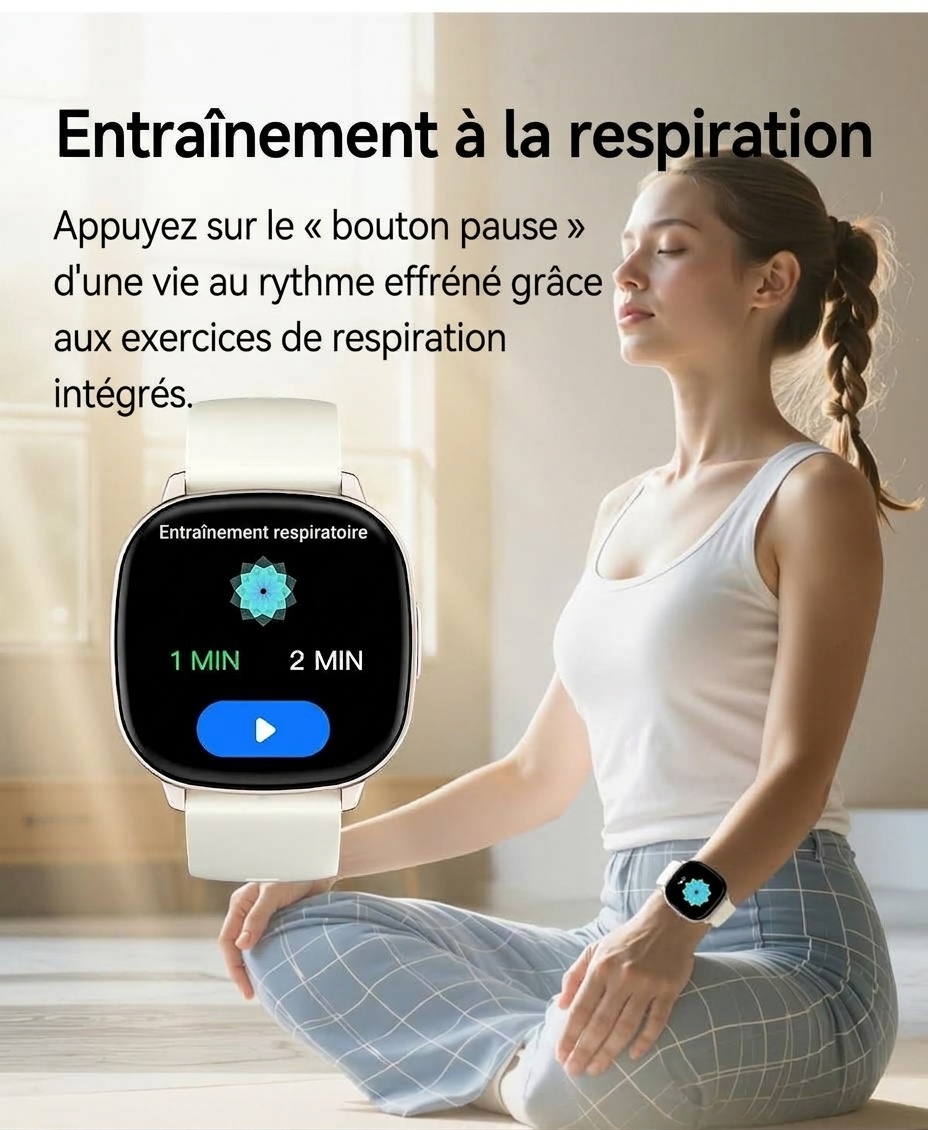 HD17 Air Smart Watch with Square AMOLED Display & Bluetooth Calling