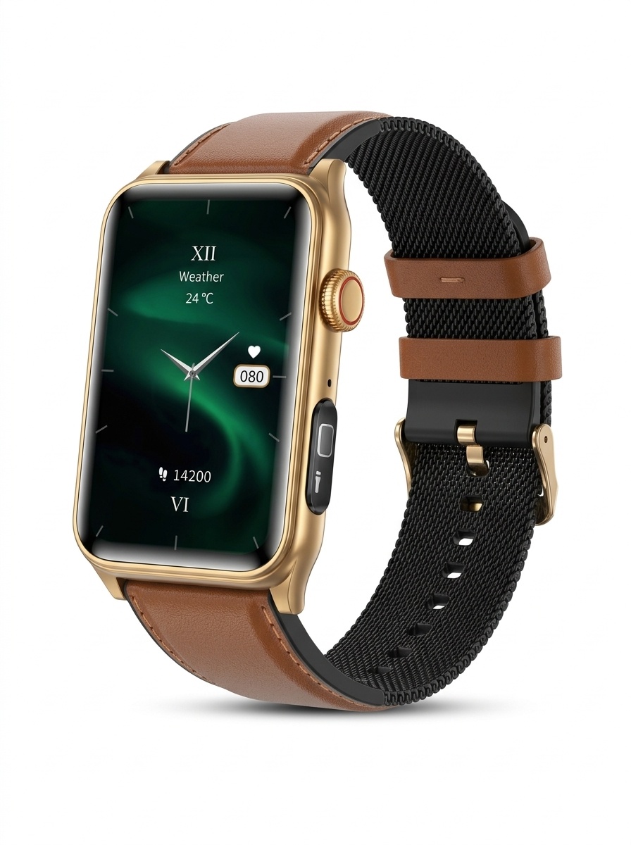 G50 Smart Watch with Rectangular HD Display & Bluetooth Calling