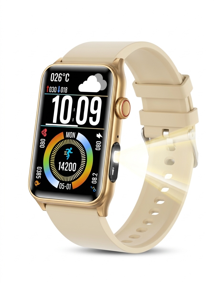 G50 Smart Watch with Rectangular HD Display & Bluetooth Calling