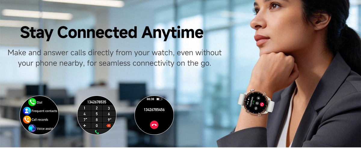 HD350 Pro Outdoor GPS Smart Watch with Round AMOLED Display & 3ATM
