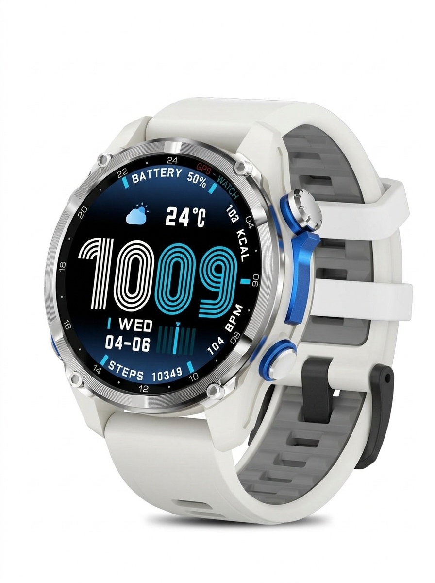 HD350 Pro Outdoor GPS Smart Watch with Round AMOLED Display & 3ATM