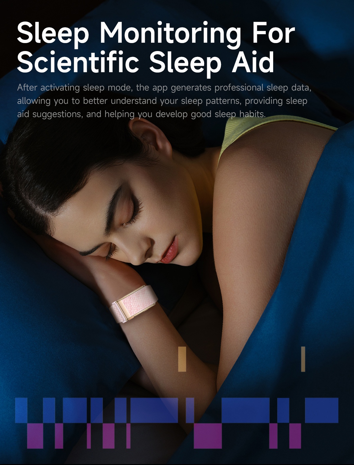 Screenless ECG+HRV Smart Band with Heart Rate & Sleep Tracker