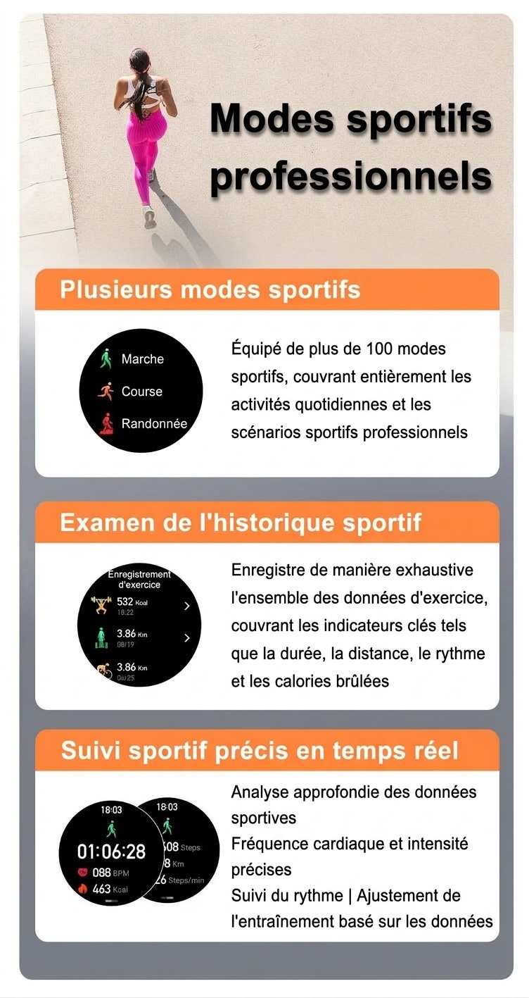 Montre connectée robuste T-REX3 avec écran AMOLED et batterie de 1000 mAh
