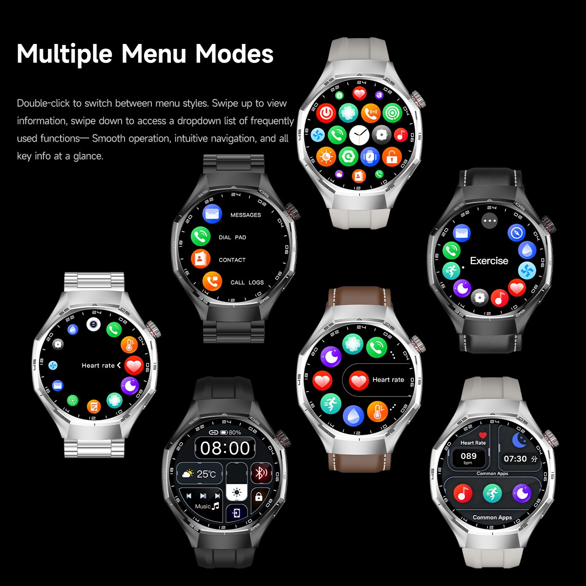 WATCH 6 MAX Smart Watch with Round Display, GPS & Wireless Calling