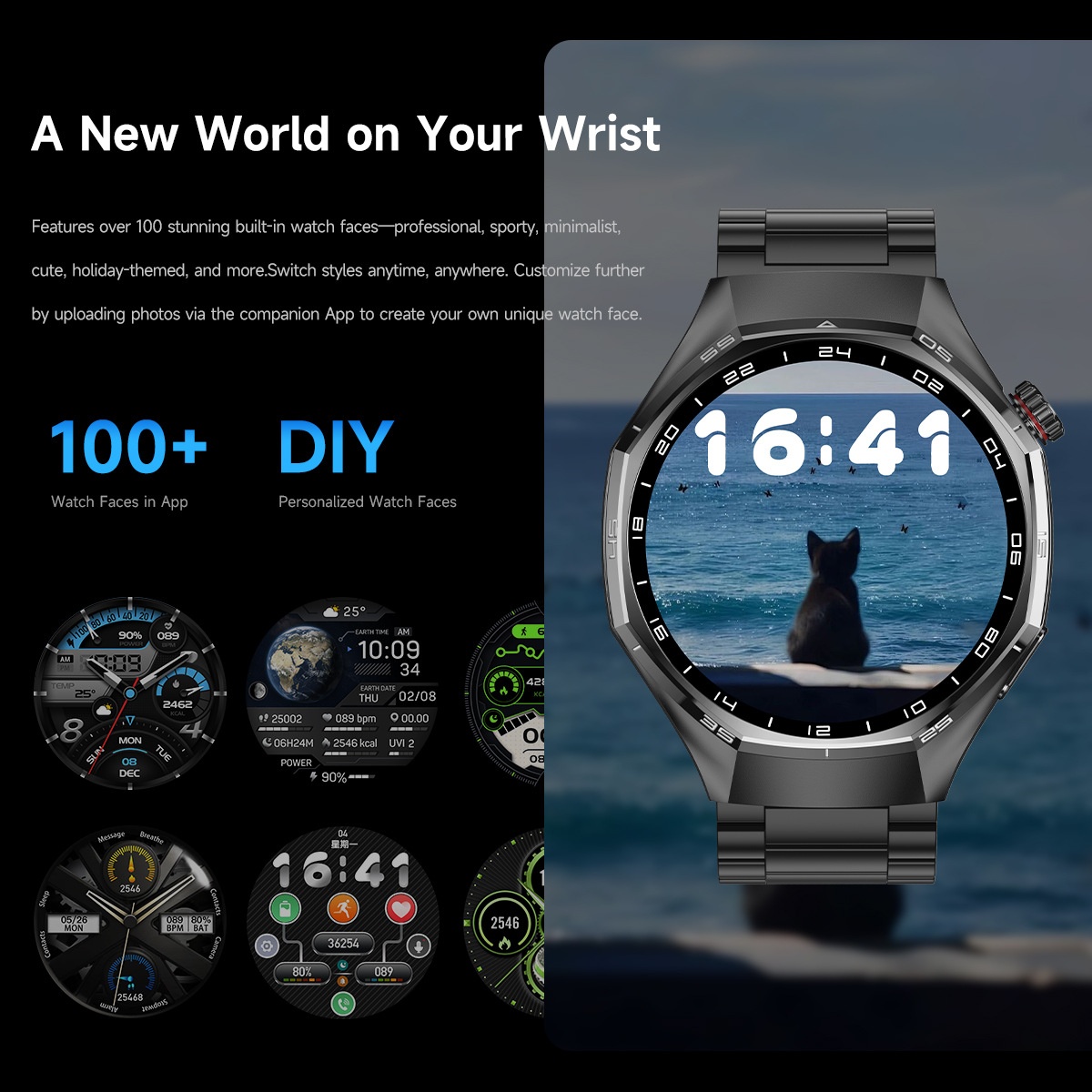 WATCH 6 MAX Smart Watch with Round Display, GPS & Wireless Calling