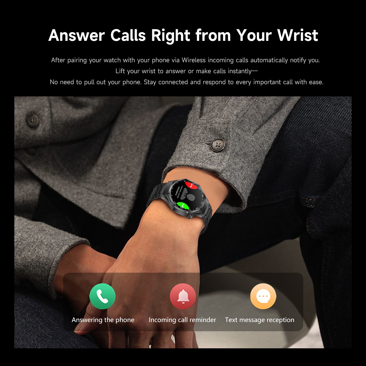 WATCH 6 MAX Smart Watch with Round Display, GPS & Wireless Calling