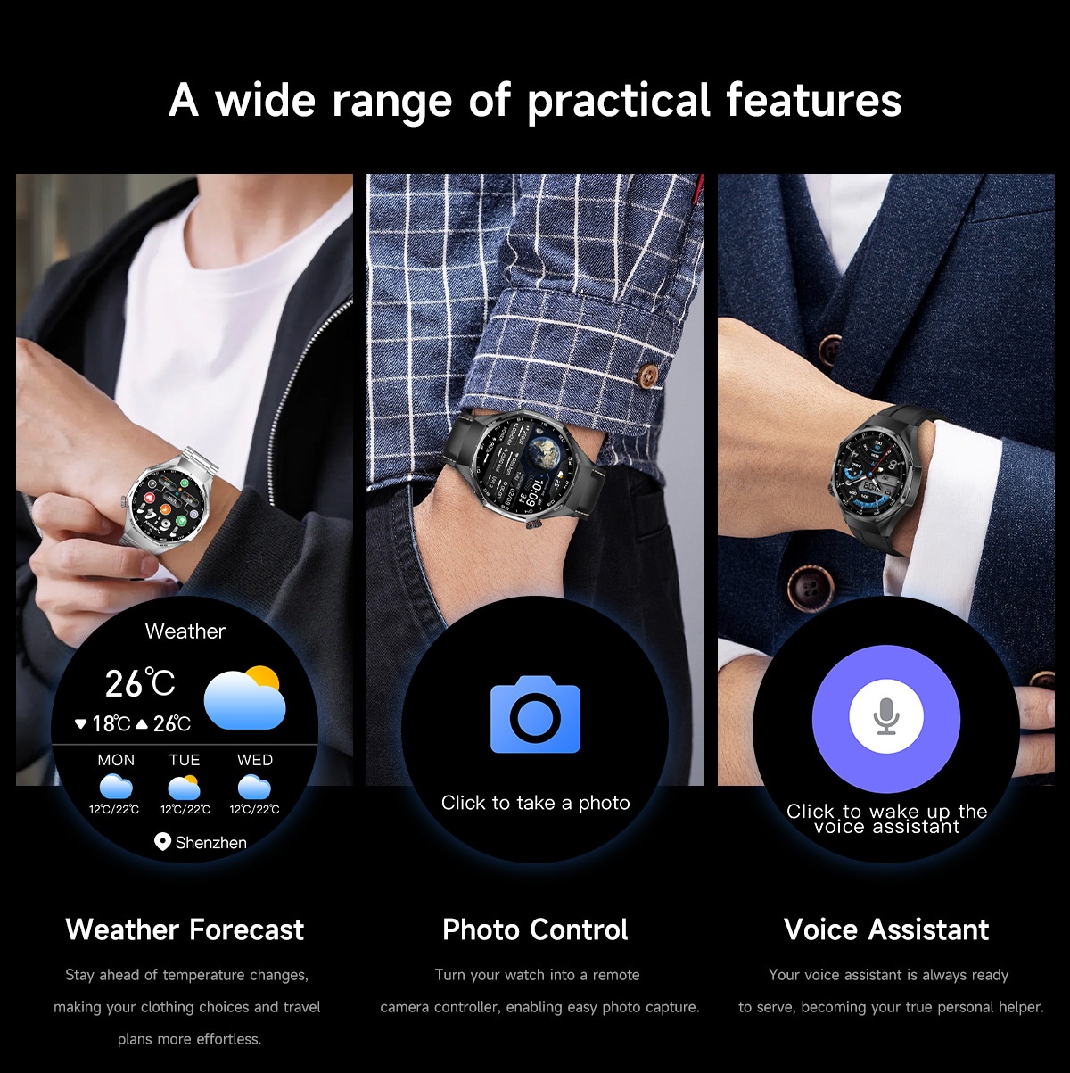 WATCH 6 MAX Smart Watch with Round Display, GPS & Wireless Calling