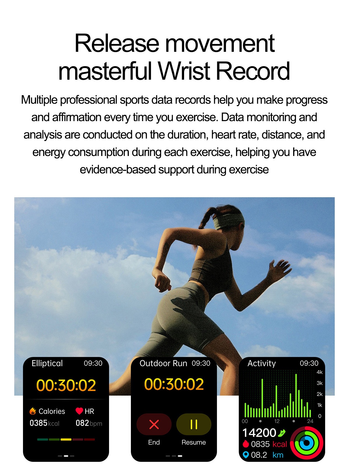 ET585 Smart Watch with Square AMOLED Display, ECG & 130+ Sports Modes