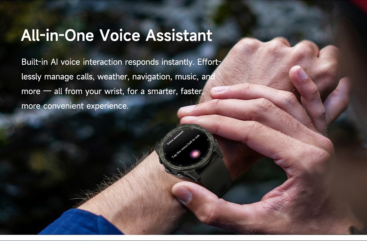 T8PRO Rugged Smart Watch with Round AMOLED Display & Bluetooth Calling