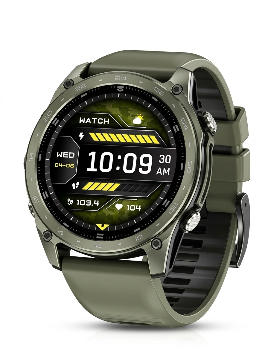 T8PRO Rugged Smart Watch with Round AMOLED Display & Bluetooth Calling