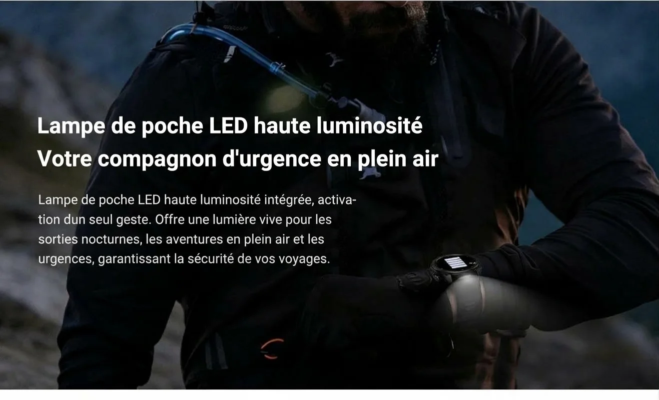 Montre connectée robuste T8PRO avec écran AMOLED rond et appels Bluetooth