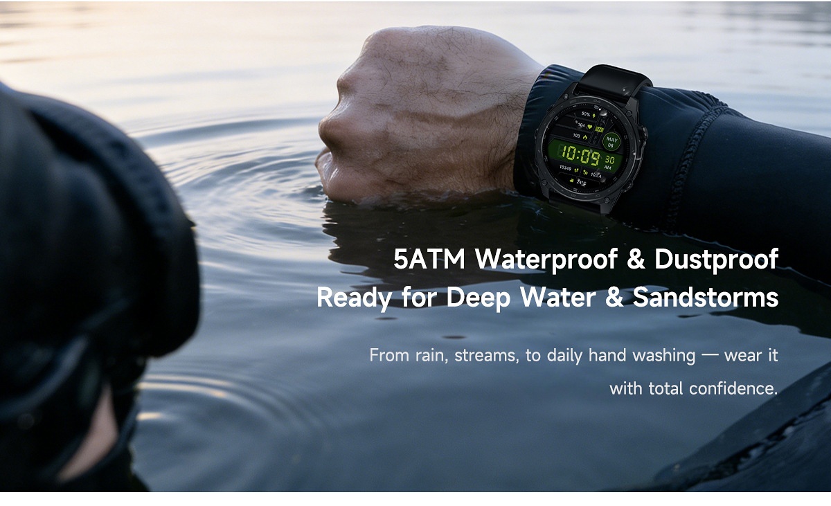 T8PRO Rugged Smart Watch with Round AMOLED Display & Bluetooth Calling