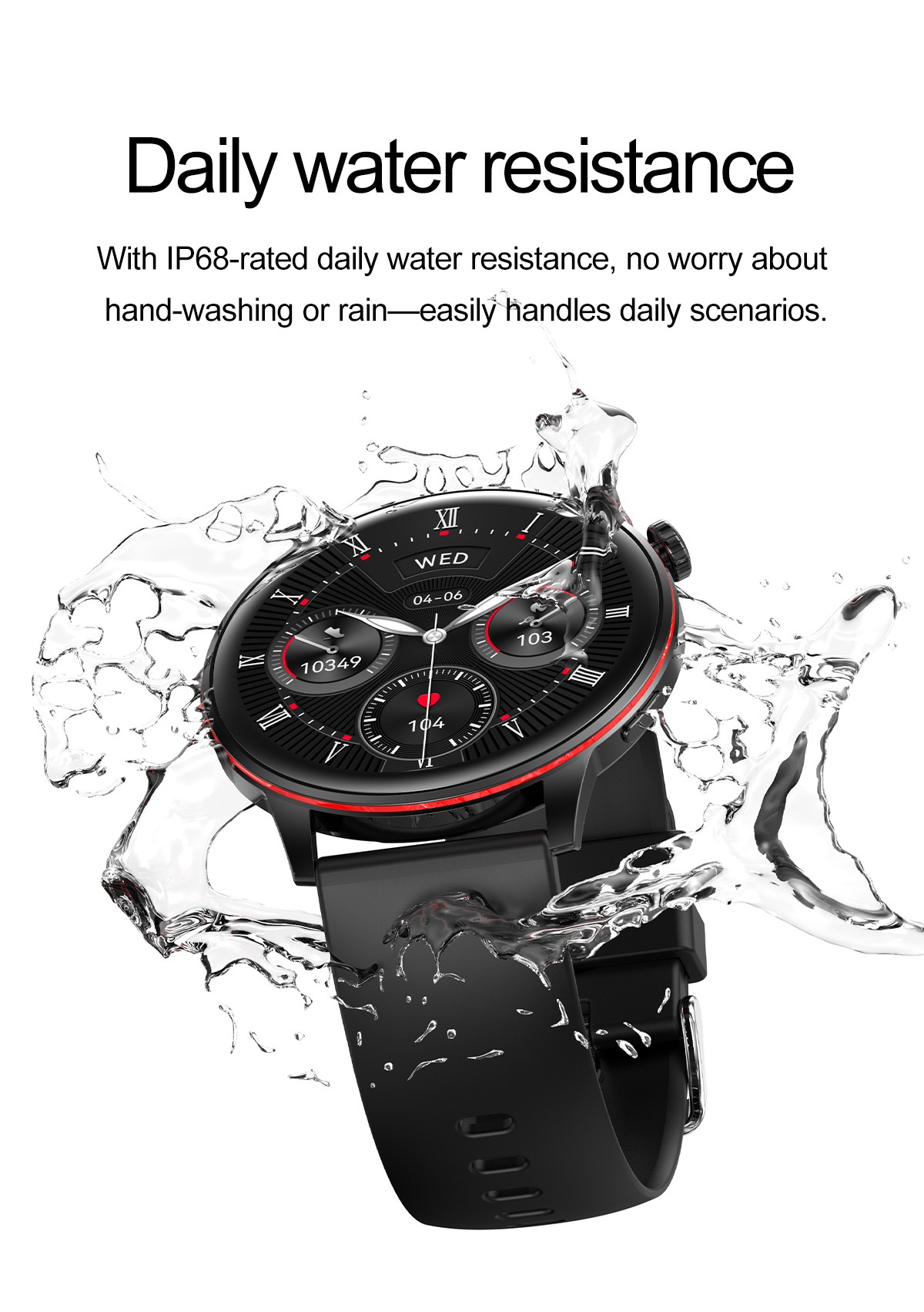 Smart Watch with Round AMOLED HD Display & Bluetooth Calling