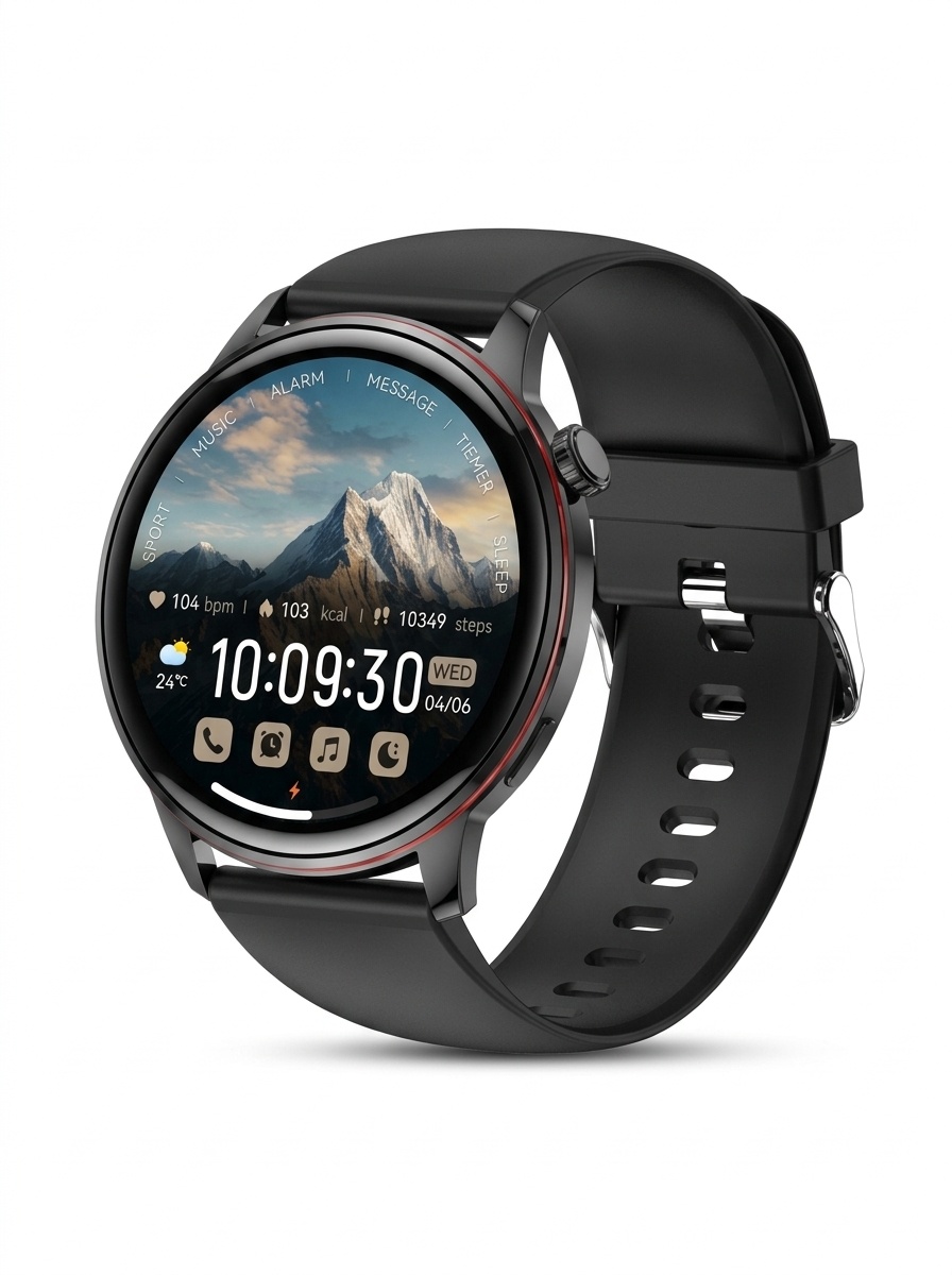 Smart Watch with Round AMOLED HD Display & Bluetooth Calling