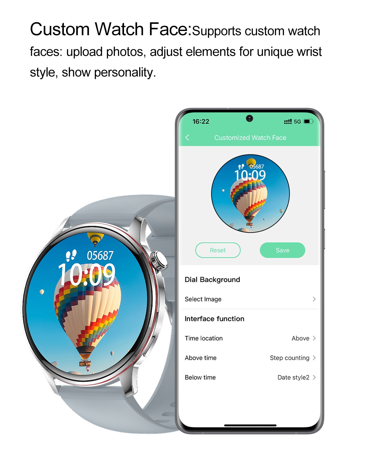 Smart Watch with Round AMOLED HD Display & Bluetooth Calling