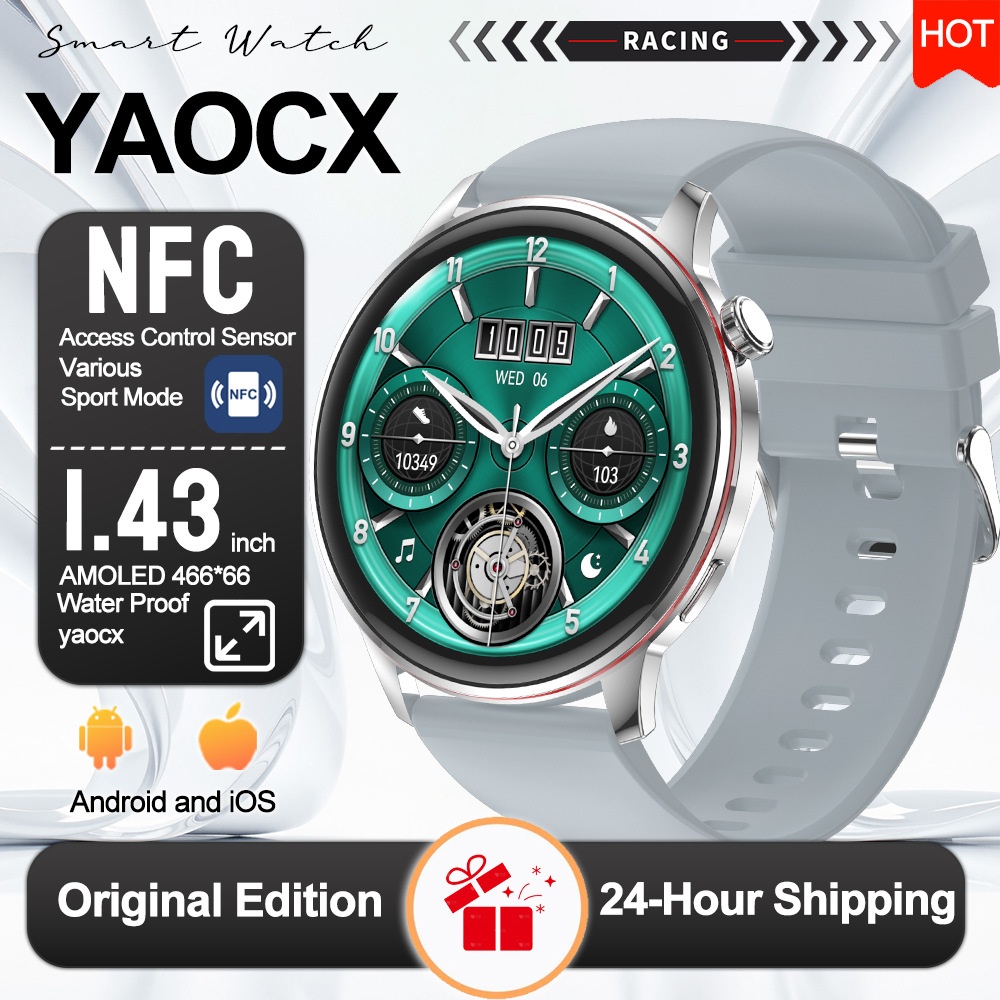 Smart Watch with Round AMOLED HD Display & Bluetooth Calling